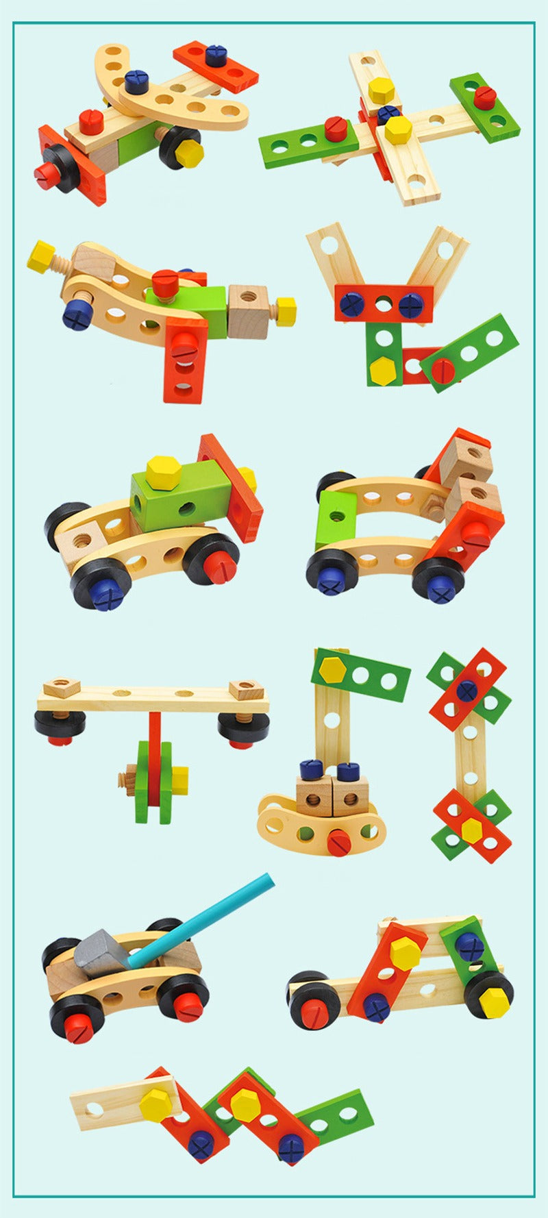 34-teiliges Werkzeugkoffer-Set für Kinder
